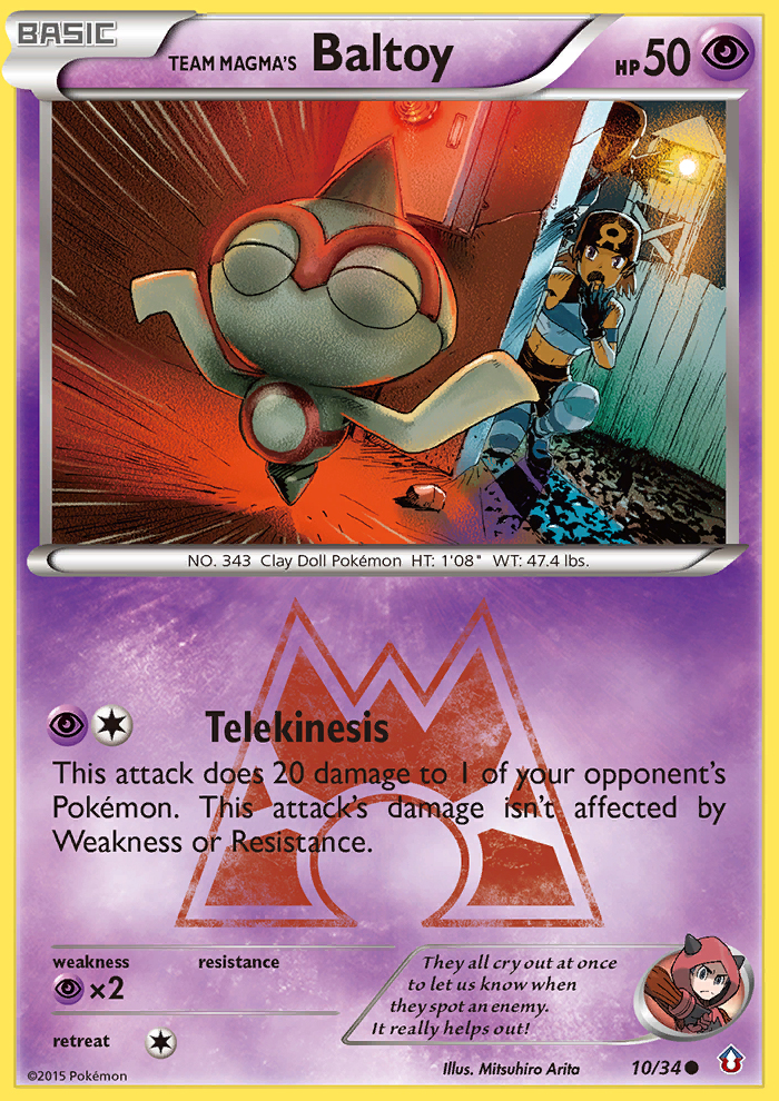 Team Magma's Baltoy (10/34) [XY: Double Crisis] | Chromatic Games