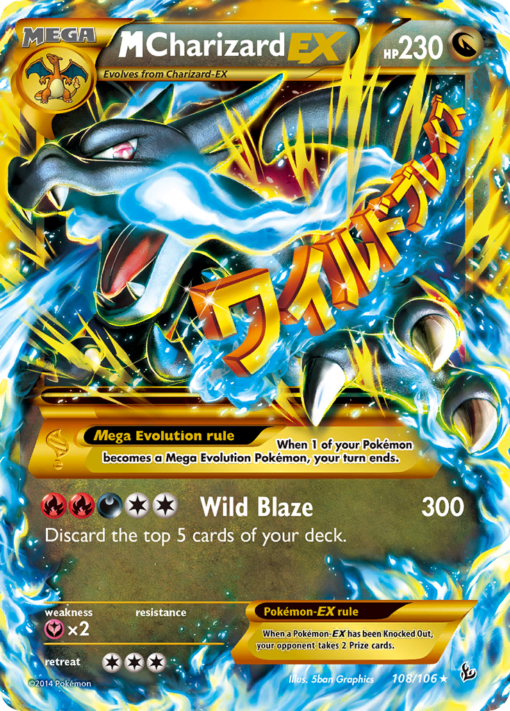 M Charizard EX (108/106) [XY: Flashfire] | Chromatic Games