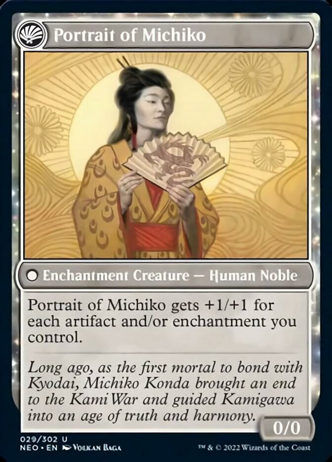 Michiko's Reign of Truth // Portrait of Michiko [Kamigawa: Neon Dynasty] | Chromatic Games