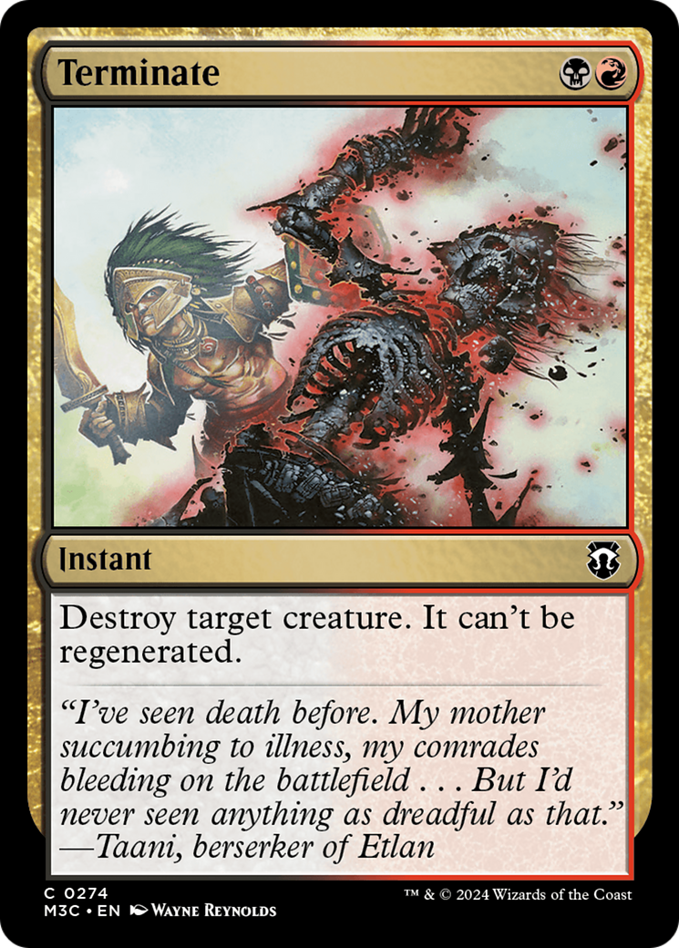 Terminate [Modern Horizons 3 Commander] | Chromatic Games