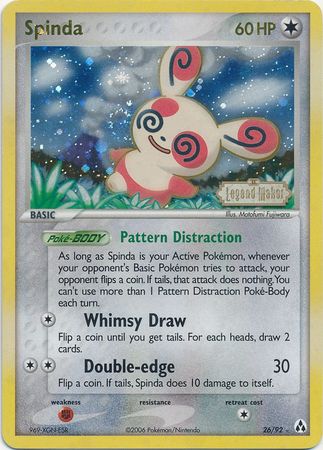 Spinda (26/92) (Stamped) [EX: Legend Maker] | Chromatic Games