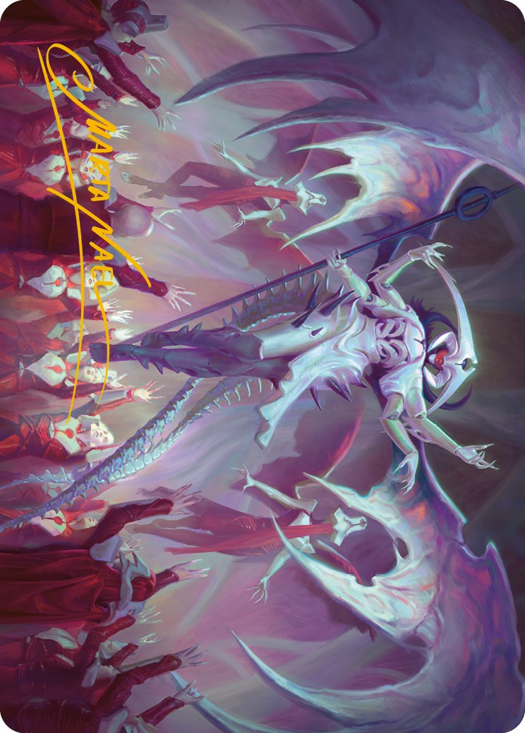 Atraxa, Grand Unifier Art Card (Gold-Stamped Signature) [Phyrexia: All Will Be One Art Series] | Chromatic Games