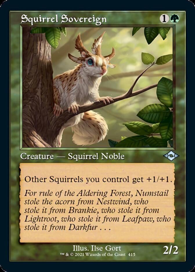 Squirrel Sovereign (Retro Foil Etched) [Modern Horizons 2] | Chromatic Games