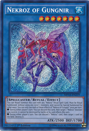 Nekroz of Gungnir [MP15-EN219] Secret Rare | Chromatic Games