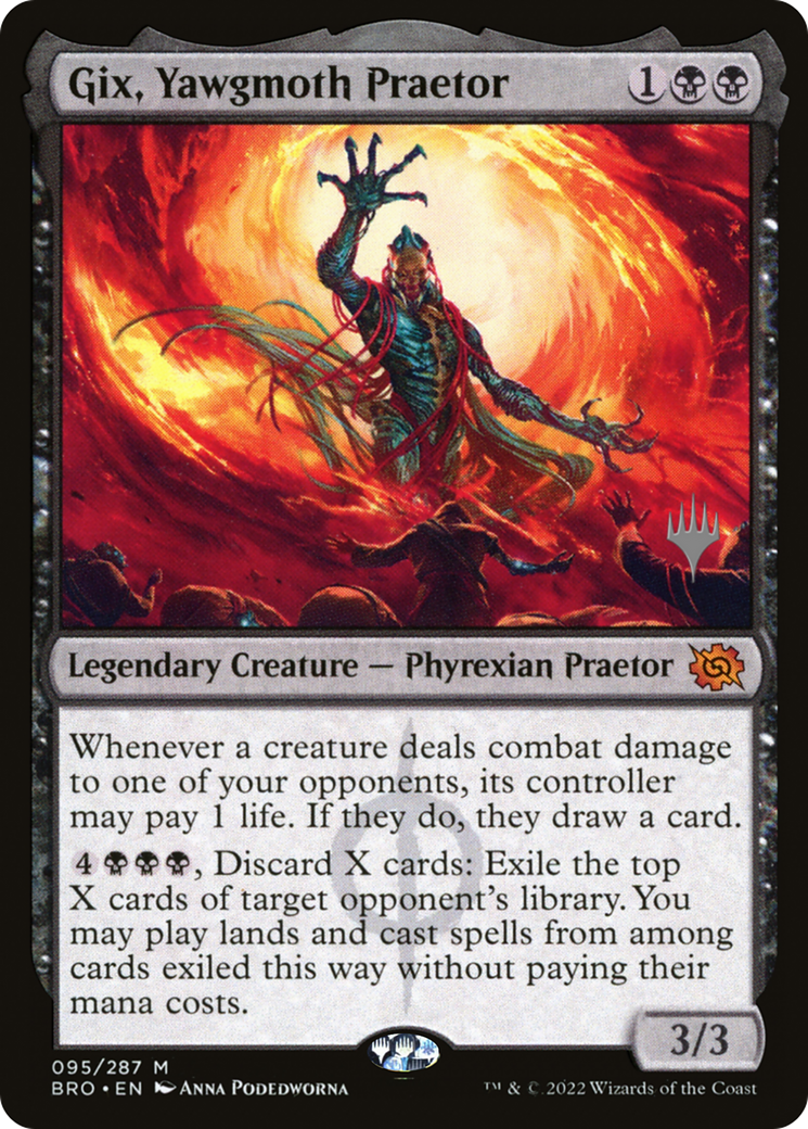 Gix, Yawgmoth Praetor (Promo Pack) [The Brothers' War Promos] | Chromatic Games