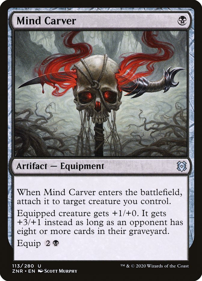 Mind Carver 113/280 (Zendikar Rising)  - Foil | Chromatic Games