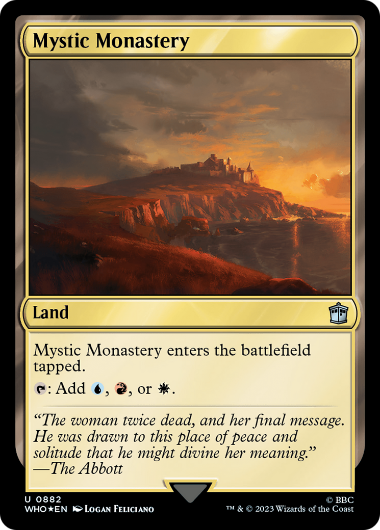 Mystic Monastery (Surge Foil) [Doctor Who] | Chromatic Games
