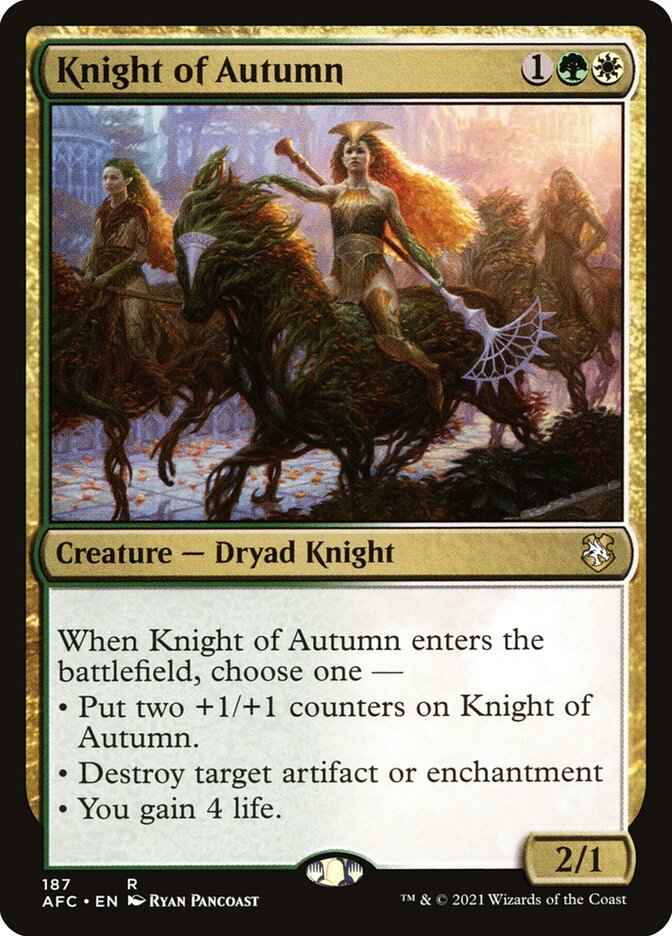 Knight of Autumn 187/62 (Commander: Adventures in the Forgotten Realms)  | Chromatic Games