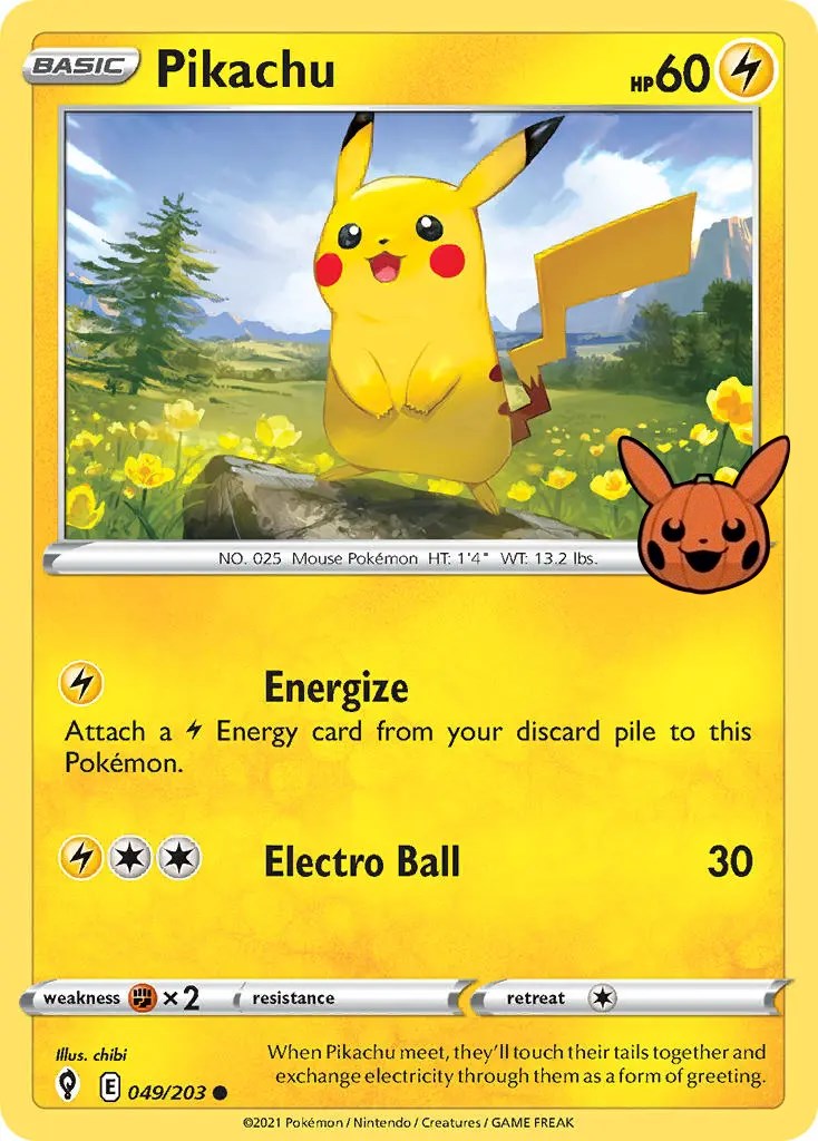 Pikachu (049/203) [Trick or Trade] | Chromatic Games