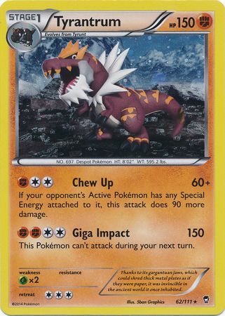 Tyrantrum (62/111) (Cosmos Holo) [XY: Furious Fists] | Chromatic Games