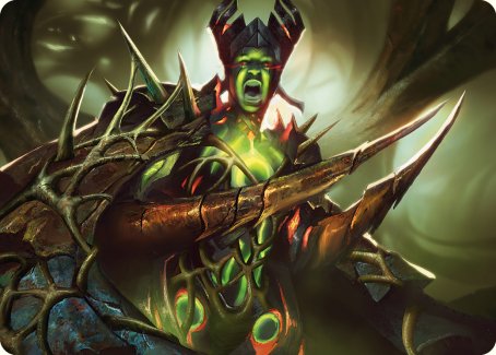 Maze's Mantle Art Card [Phyrexia: All Will Be One Art Series] | Chromatic Games