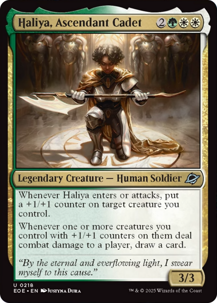 Haliya, Ascendant Cadet [Edge of Eternities] | Chromatic Games