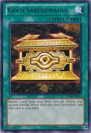 Gold Sarcophagus (Blue) [DL18-EN011] Rare | Chromatic Games