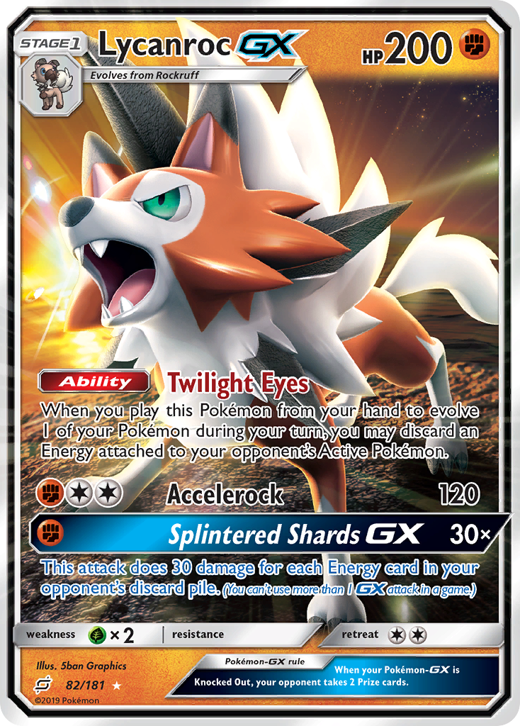 Lycanroc GX (82/181) [Sun & Moon: Team Up] | Chromatic Games