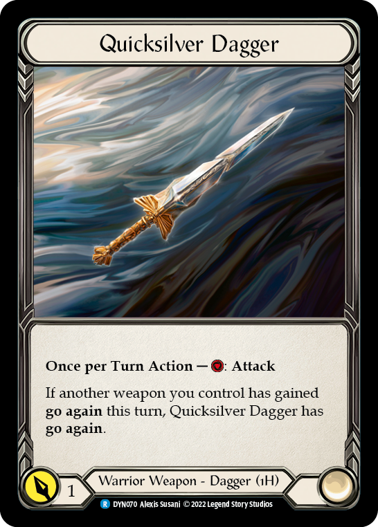 Quicksilver Dagger [DYN070] (Dynasty)  Rainbow Foil | Chromatic Games