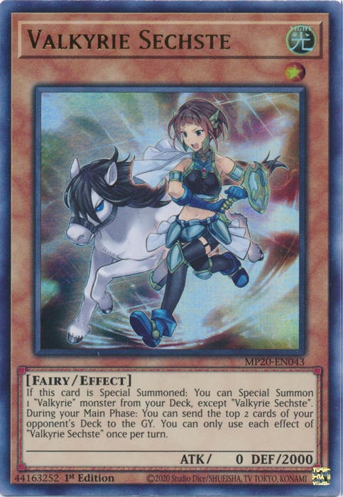 Valkyrie Sechste [MP20-EN043] Ultra Rare | Chromatic Games