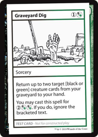 Graveyard Dig (2021 Edition) [Mystery Booster Playtest Cards] | Chromatic Games