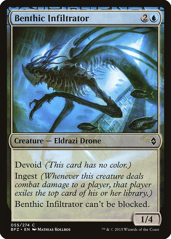 Benthic Infiltrator 55/274 (Battle for Zendikar)  | Chromatic Games