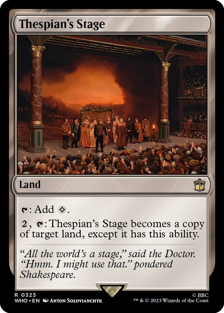 Thespian's Stage 323/331 (Universes Beyond: Doctor Who)  | Chromatic Games