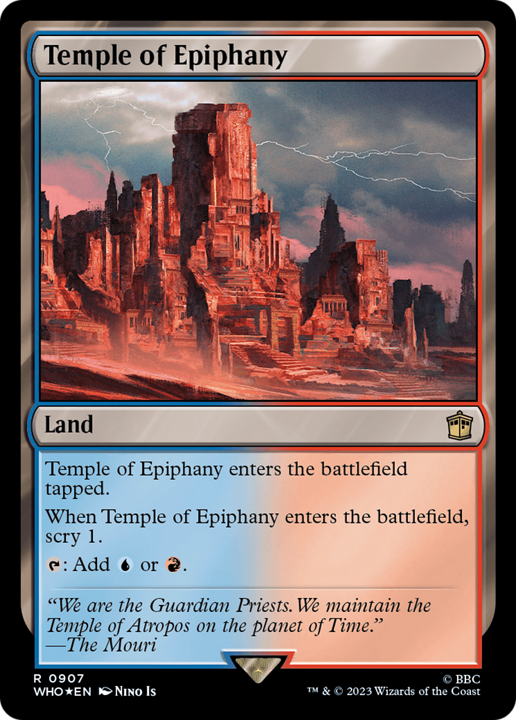 Temple of Epiphany (Surge Foil) [Doctor Who] | Chromatic Games