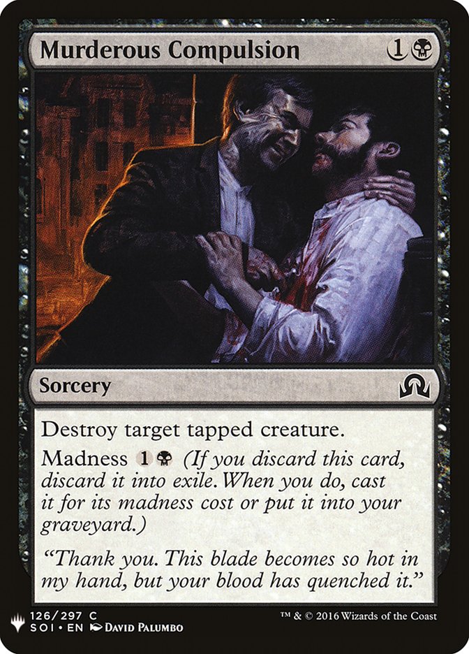 Murderous Compulsion [Mystery Booster] | Chromatic Games