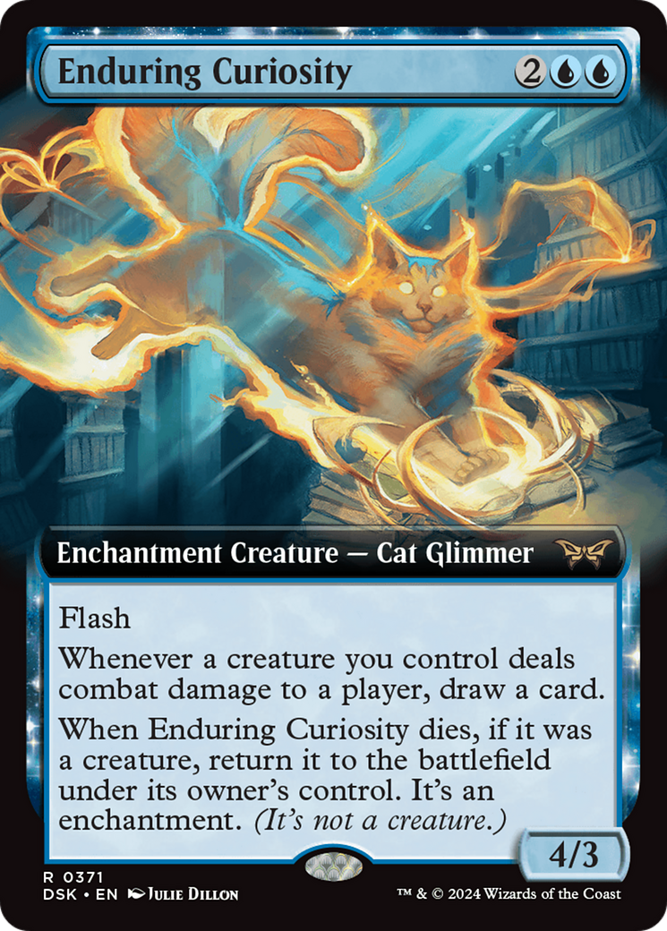 Enduring Curiosity (Extended Art) [Duskmourn: House of Horror] | Chromatic Games