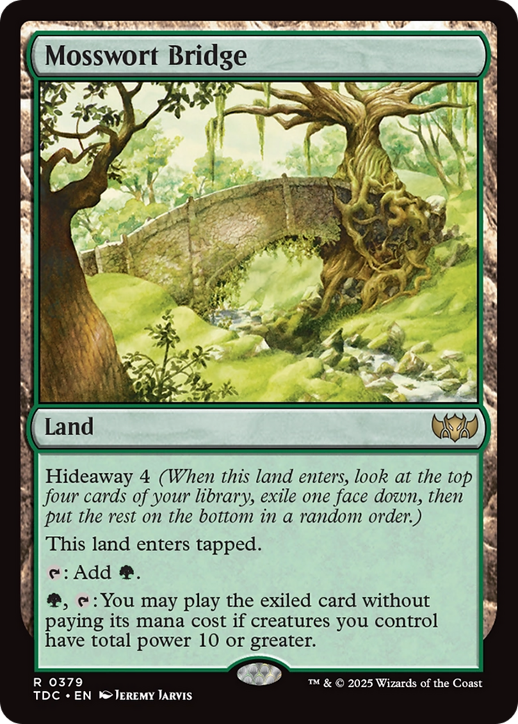 Mosswort Bridge [Tarkir: Dragonstorm Commander] | Chromatic Games