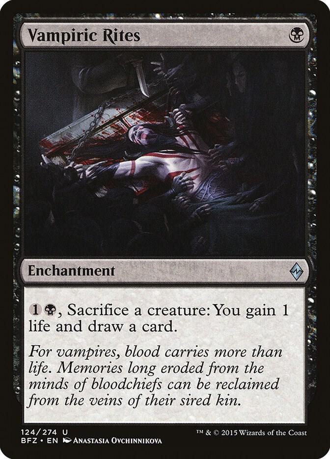Vampiric Rites 124/274 (Battle for Zendikar)  | Chromatic Games