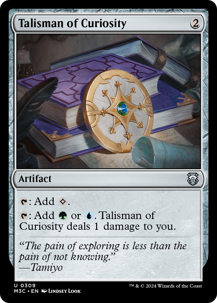 Talisman of Curiosity (Ripple Foil) [Modern Horizons 3 Commander] | Chromatic Games