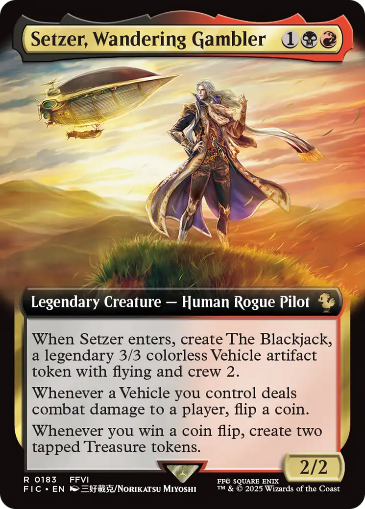 Setzer, Wandering Gambler (Extended Art) [FINAL FANTASY Commander] | Chromatic Games