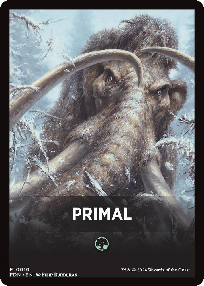 Primal Theme Card [Foundations Tokens] | Chromatic Games