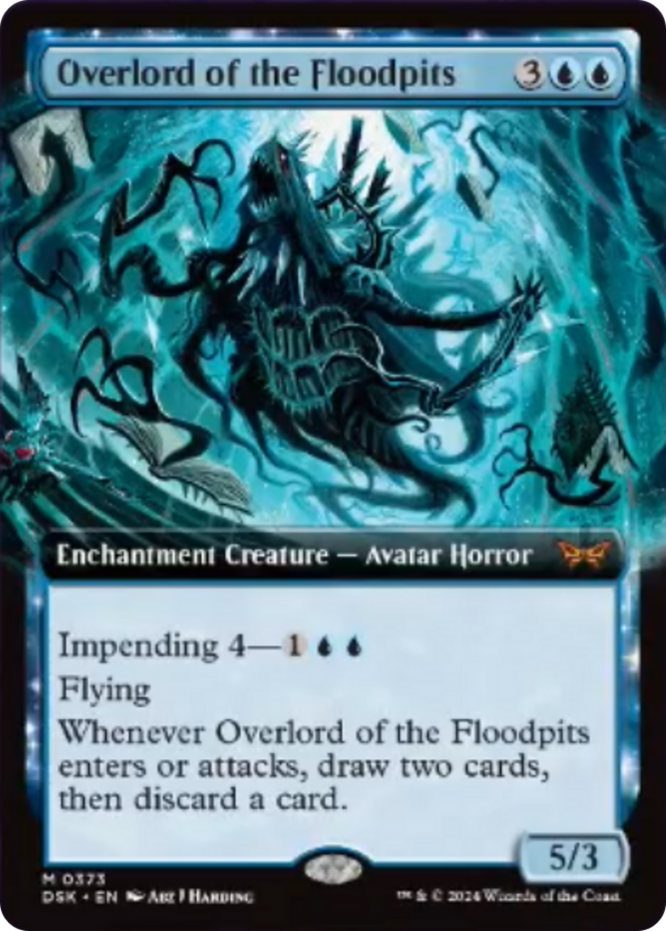 Overlord of the Floodpits (Extended Art) [Duskmourn: House of Horror] | Chromatic Games