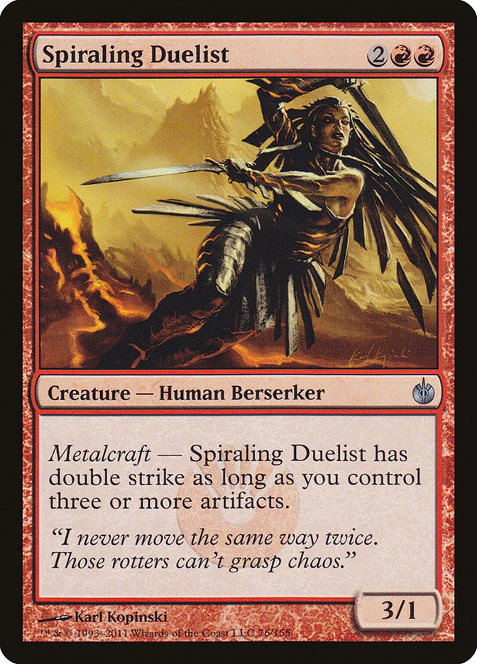 Spiraling Duelist 76/155 (Mirrodin Besieged)  | Chromatic Games