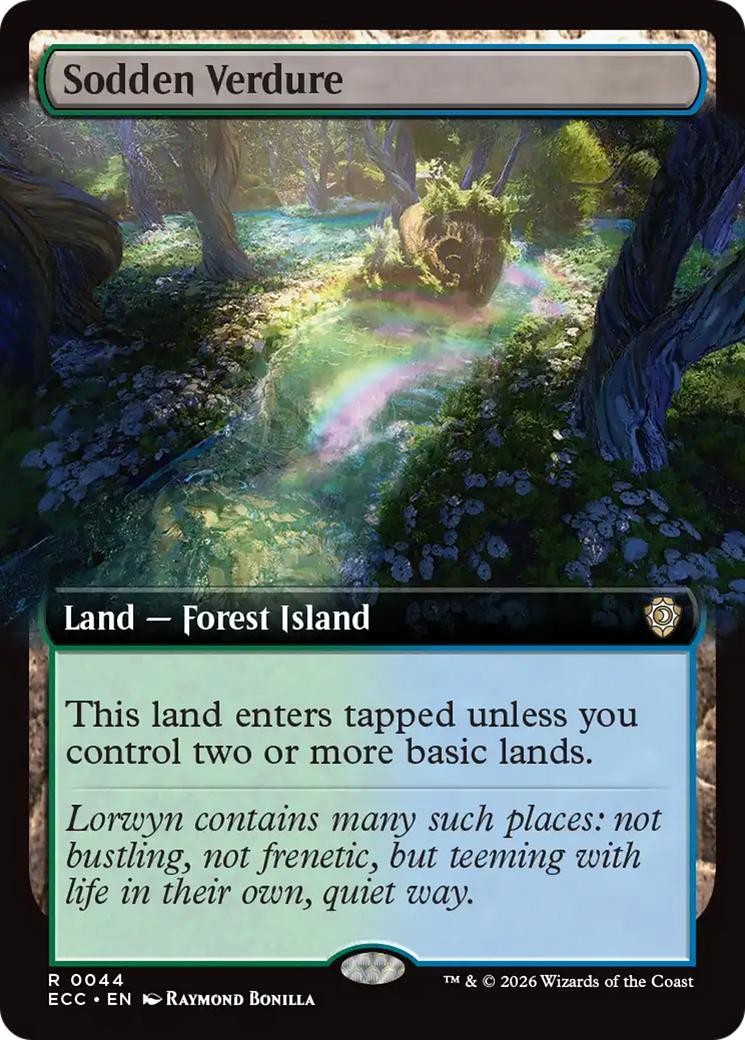 Sodden Verdure (Extended Art) [Lorwyn Eclipsed Commander] | Chromatic Games