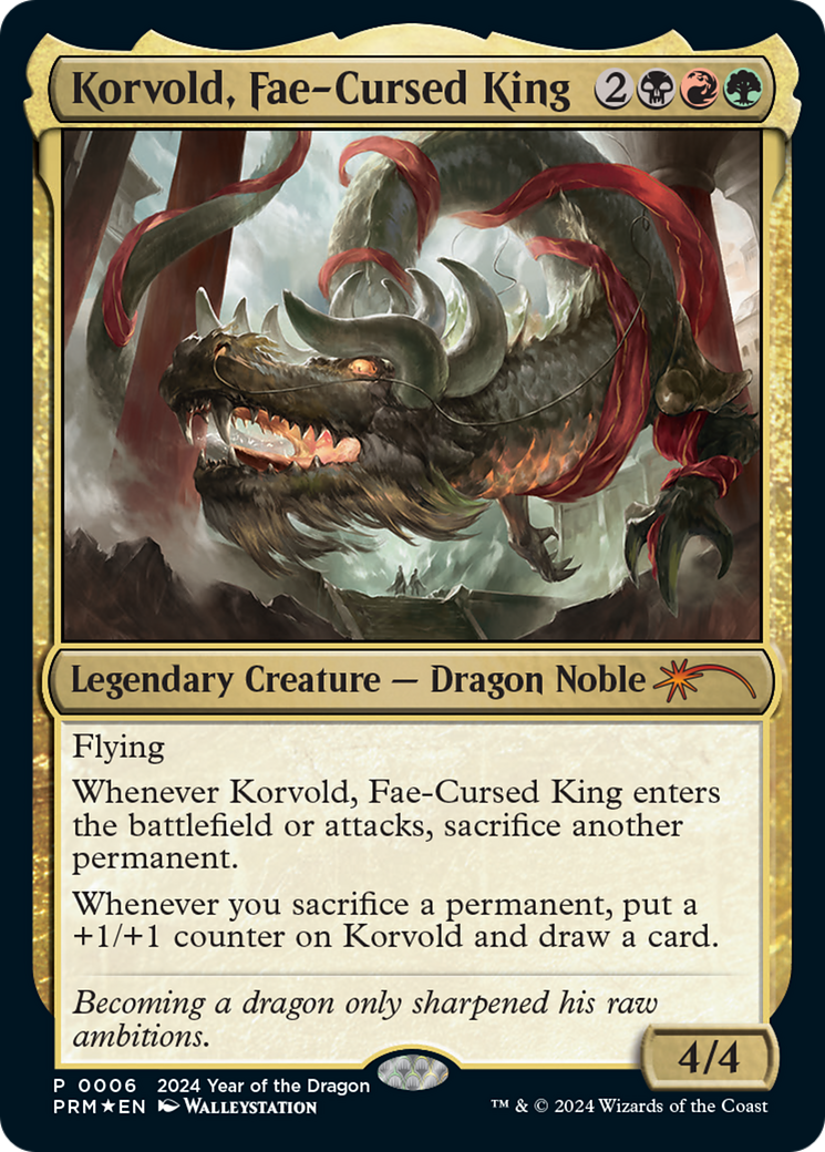 Korvold, Fae-Cursed King (Year of the Dragon 2024) [Standard Showdown Promos] | Chromatic Games