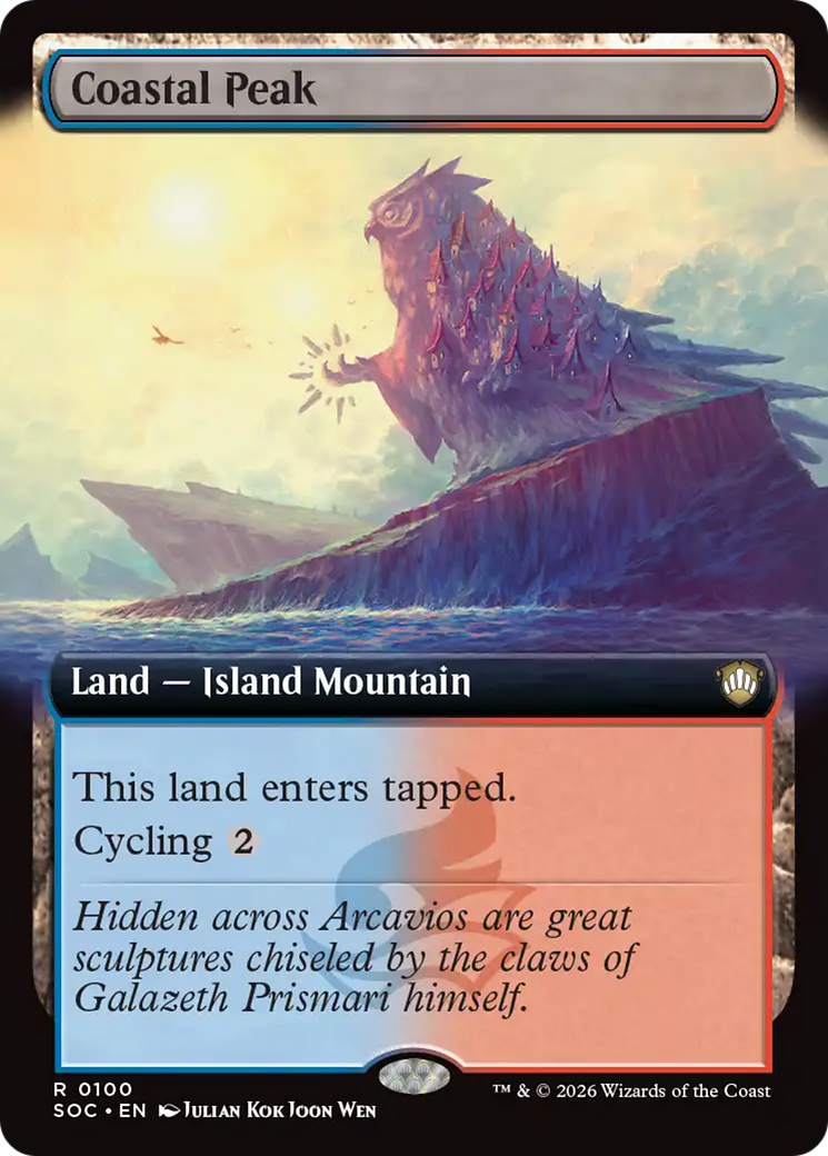 Coastal Peak (Extended Art) [Secrets of Strixhaven Commander] | Chromatic Games