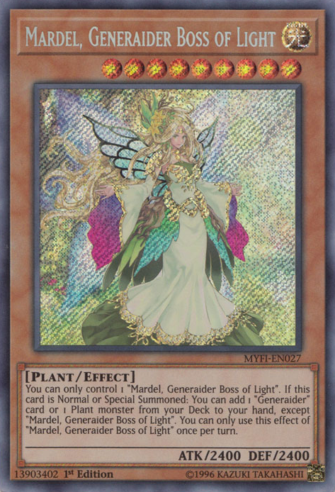 Mardel, Generaider Boss of Light [MYFI-EN027] Secret Rare | Chromatic Games