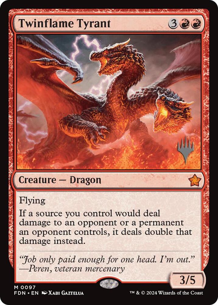 Twinflame Tyrant 97p/101 (Promo Pack: Edge of Eternities)  - Foil | Chromatic Games