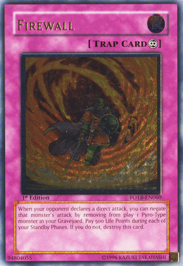 Firewall [FOTB-EN060] Ultimate Rare | Chromatic Games