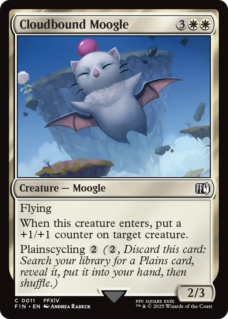 Cloudbound Moogle [FINAL FANTASY] | Chromatic Games