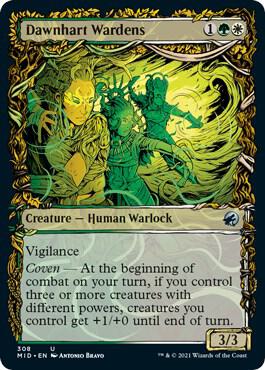 Dawnhart Wardens Showcase 308/277 (Innistrad: Midnight Hunt)  | Chromatic Games