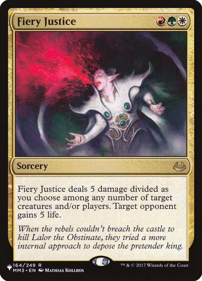Fiery Justice [The List] | Chromatic Games
