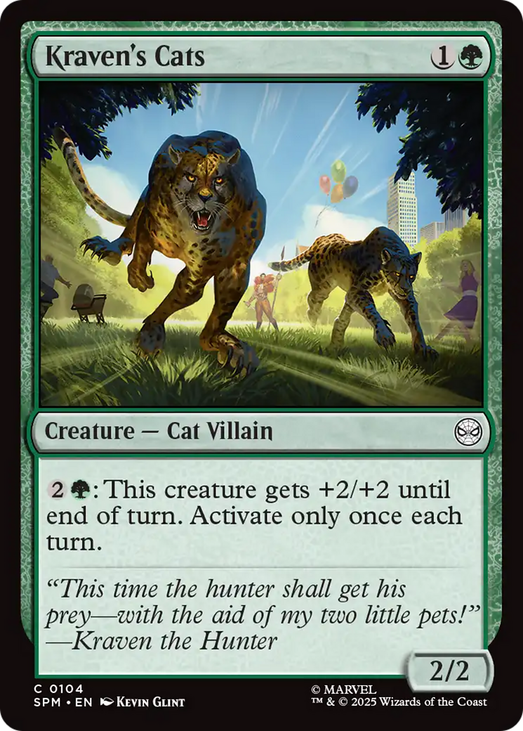 Kraven's Cats [Marvel's Spider-Man] | Chromatic Games
