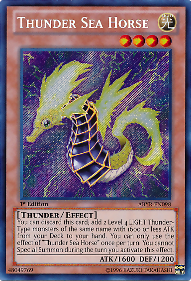 Thunder Sea Horse [ABYR-EN098] Secret Rare | Chromatic Games