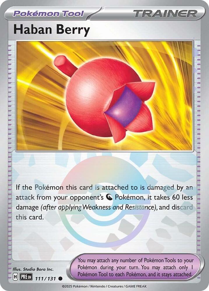Haban Berry (111/131) (Poke Ball Pattern) [Scarlet & Violet: Prismatic Evolutions] | Chromatic Games