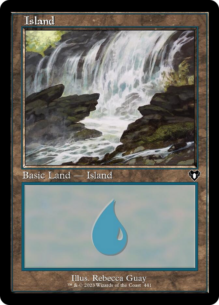 Island (441) (Retro) [Commander Masters] | Chromatic Games