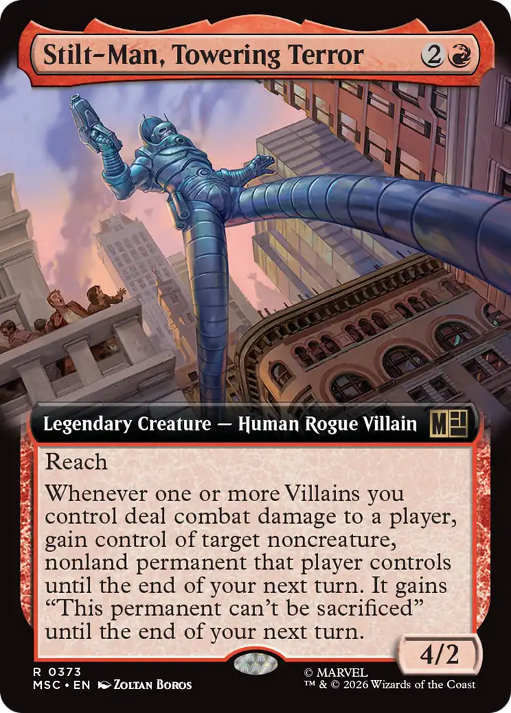 Stilt-Man, Towering Terror (Extended Art) [Marvel Super Heroes Commander] | Chromatic Games
