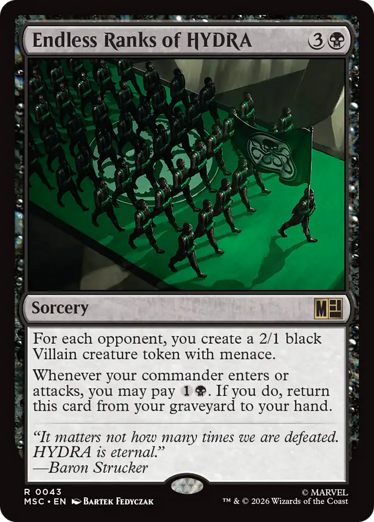 Endless Ranks of HYDRA (Surge Foil) [Marvel Super Heroes Commander] | Chromatic Games