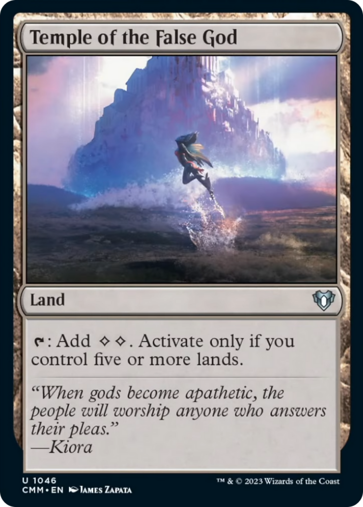 Temple of the False God [Commander Masters] | Chromatic Games