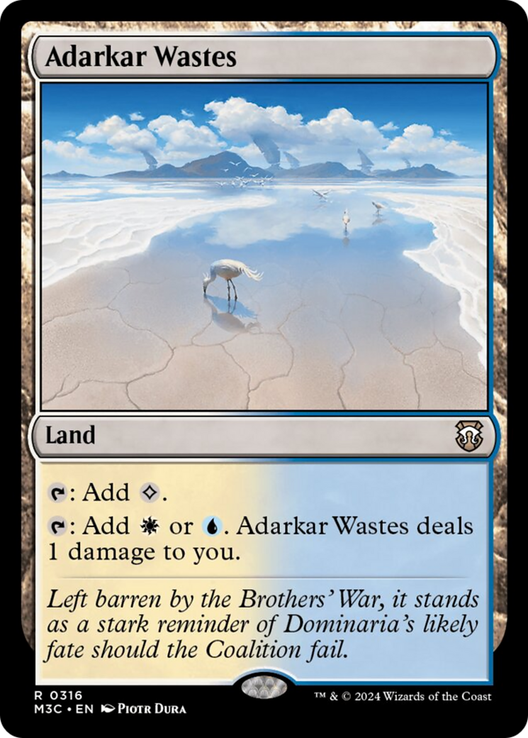 Adarkar Wastes (Ripple Foil) [Modern Horizons 3 Commander] | Chromatic Games